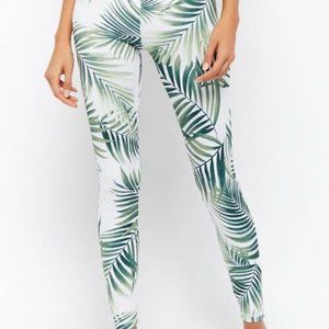 Forever 21 Palm Print leggings Medium